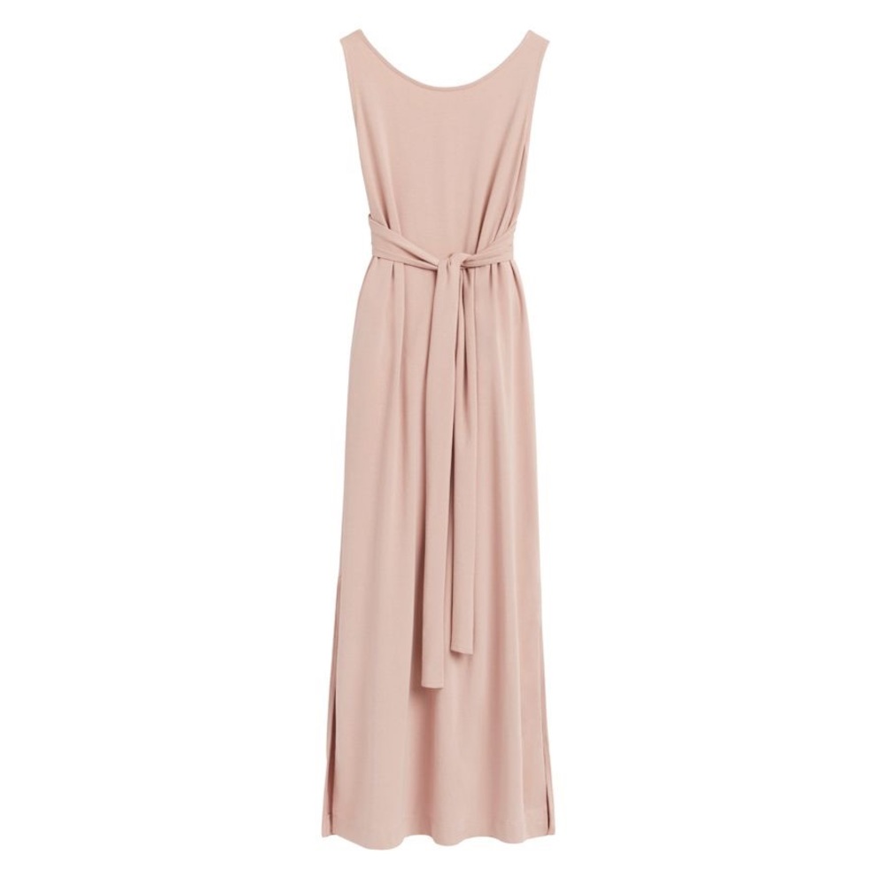 Cuyana Wrap Maxi Dress (Quartz, L)